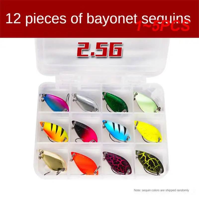 

1~5PCS Metal Spoon Fishing Lure Swim Bait Set for Lake Sea Carp Bass Wobbler Spinner Trout Jig Hard Box Kit Accessories