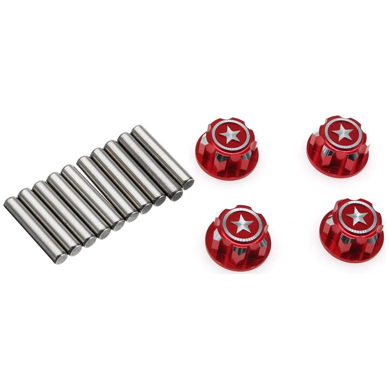 

4PCS Aluminum 17Mm Hex Wheel Nuts For Traxxas X-Maxx Summit E-Revo ARRMA & 10Pcs Pin 3X17mm PN002 For JLB Racing CHEETAH