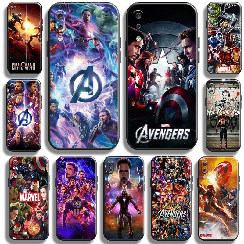 

Marvel Avengers Cover For Samsung Galaxy A20 A20S Phone Case Cover Black Funda Coque Shockproof TPU Full Protection Carcasa