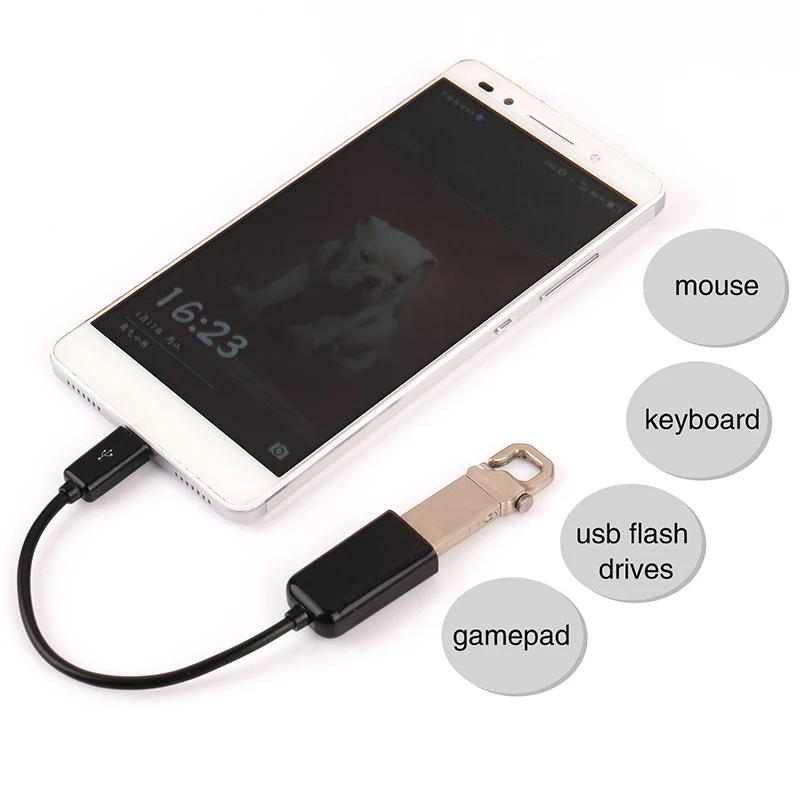 

Micro USB Male To USB Female Converter OTG Adapter Cable Lightweight Short Portable High Quality For Android Phone Converters