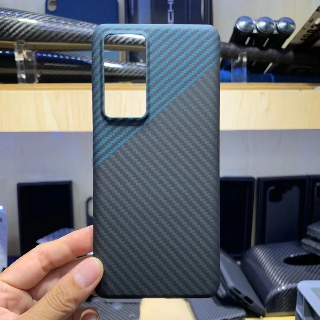 For Redmi K50 Ultra Real Carbon Fiber Case Ultra-Thin Light Aramid Protective Back Durable Business Cover For xiaomi K50Ultra