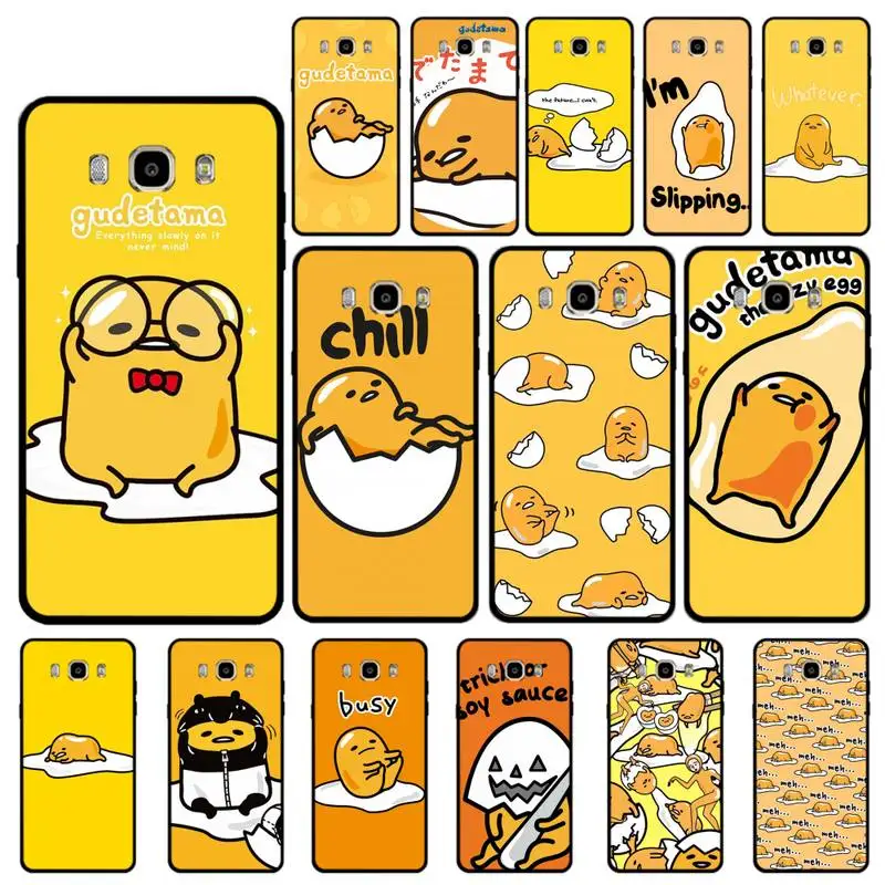 

BANDAI cute Gudetama Phone Case for Samsung J 4 5 6 7 8 prime plus 2018 2017 2016 J7 core