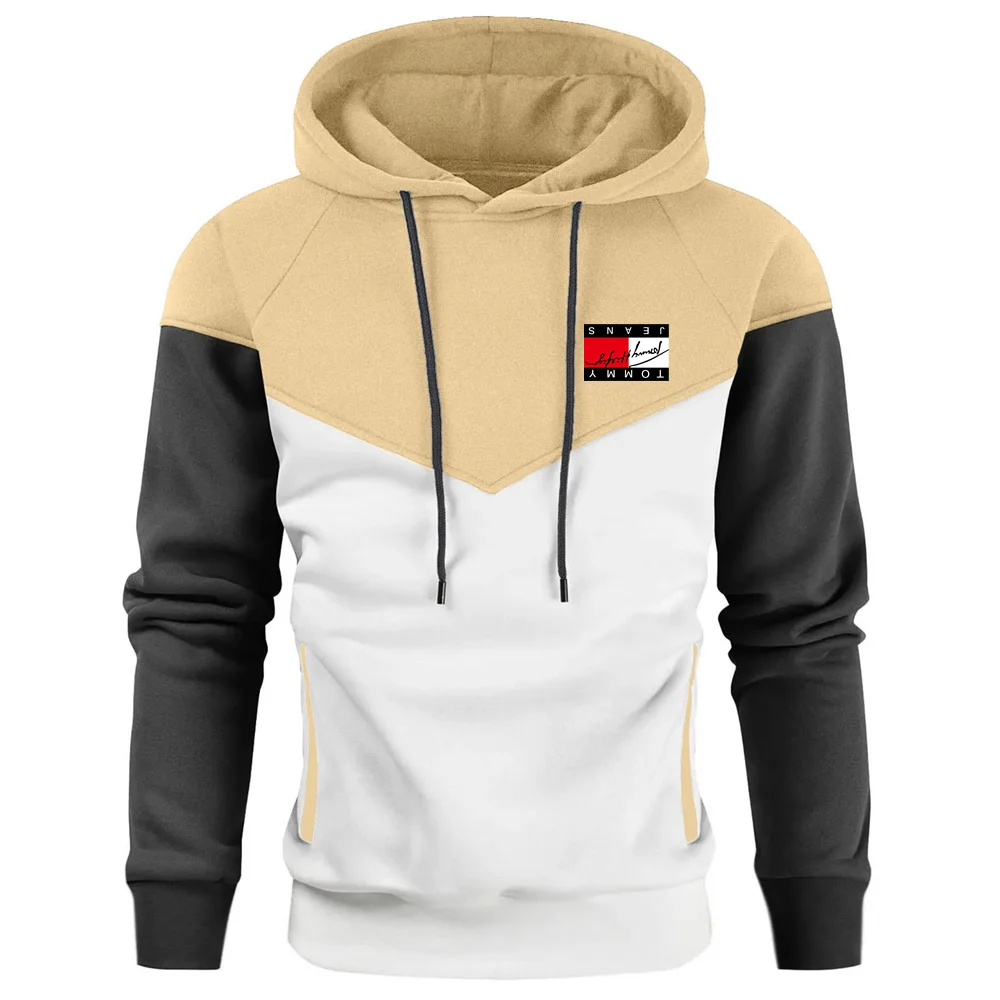 Мужская толстовка Tolstovka с капюшоном и вышивкой букв на флисовой подкладке в