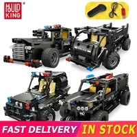 mould king swat police station truck model building blocks city car ww2 military moc bricks set educational toy for children