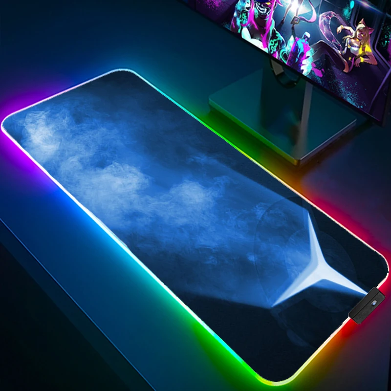 

Rgb коврик для мыши, игровой большой коврик для мыши, ПК, Клавиатура Lenovo, скоростной коврик для компьютерного стола с подсветкой, ковер, длинны...