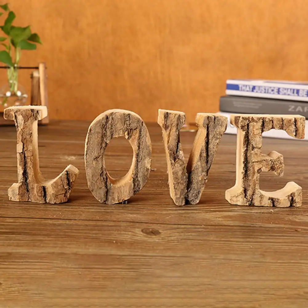 

Фигурка английского алфавита, деревянные буквы, цифры, деревянные домашние декоративные деревянные Мини-украшения, буквы искусства, цифров...