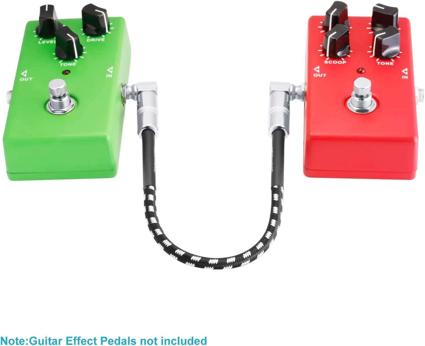 Neewer®1 фут соединительный кабель для гитары с прямоугольным штекером 1/4 дюйма