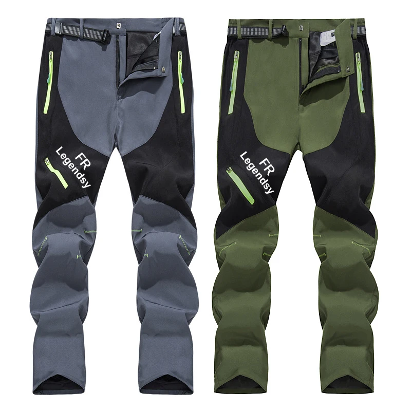 

Outdoor Cycling Pants Men 2022 Patchwork Breathable Quick Dry Sport Trousers Casual Hiking Mtb Bike Bicycle Pants Autumn Winter