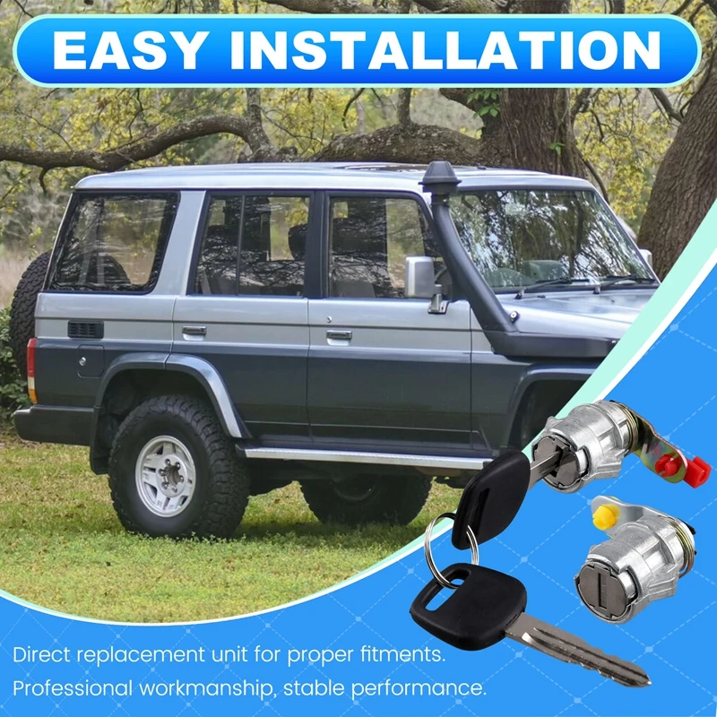 Автомобильный цилиндр LH и RH для дверного замка с ключом 69051-35030 69052-35040 пикапа Toyota