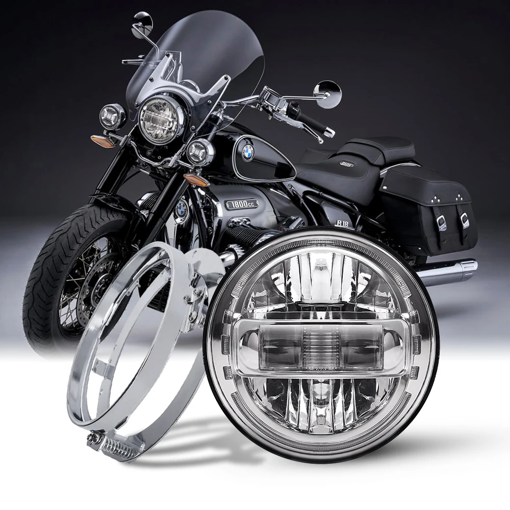 7-дюймовая светодиодный ная фара с кронштейном для мотоцикла Harley Touring Ultra Classic Electra