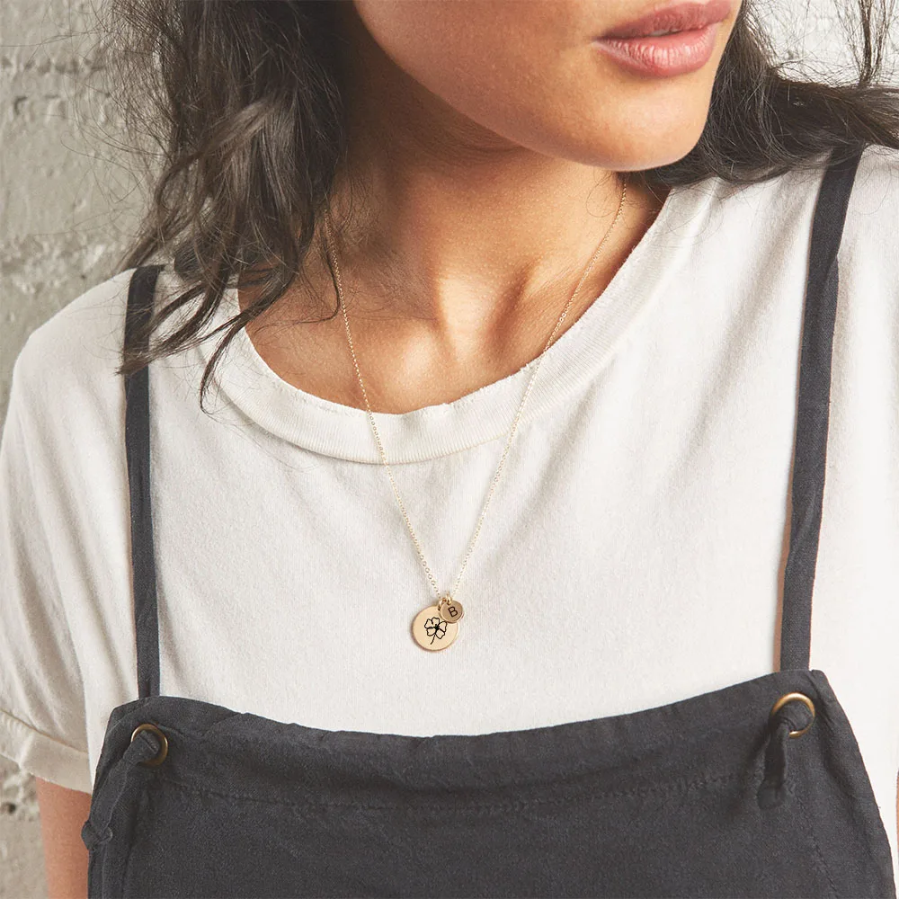 Orazio Custom Pendants Necklaces for Women Stainless Steel Laser Engrave Coin Pattern Sign Choker Neck Chain Couple Jewelry