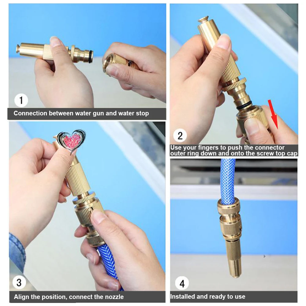 

Распылительная насадка TS1, краскопульт высокого давления из чистой меди, бытовые приборы для мытья автомобиля, полива цветов, прямой распыл...