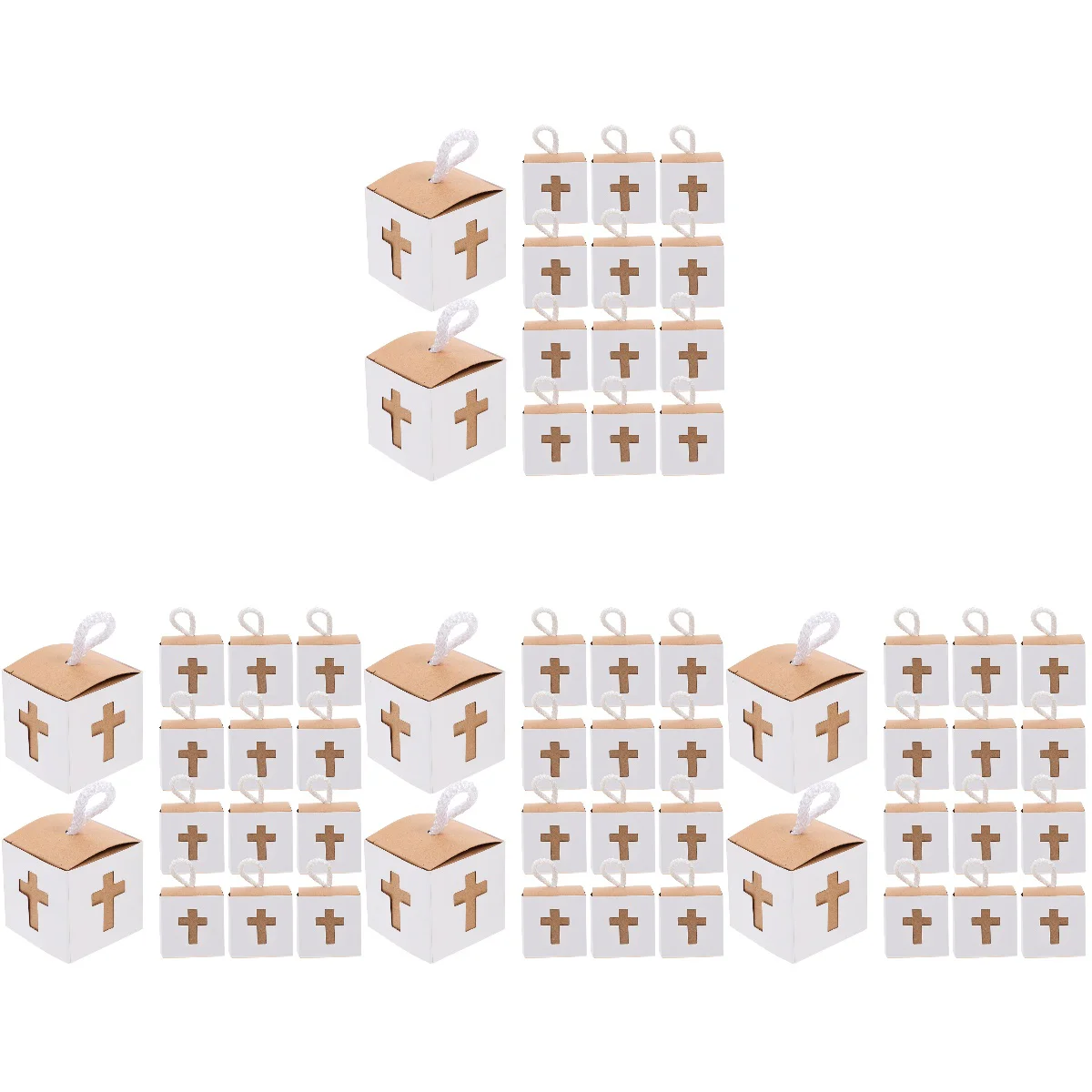 

200 pcs Adorable Wedding Candy Box Party Favors Paper Box Portable Candy Holder