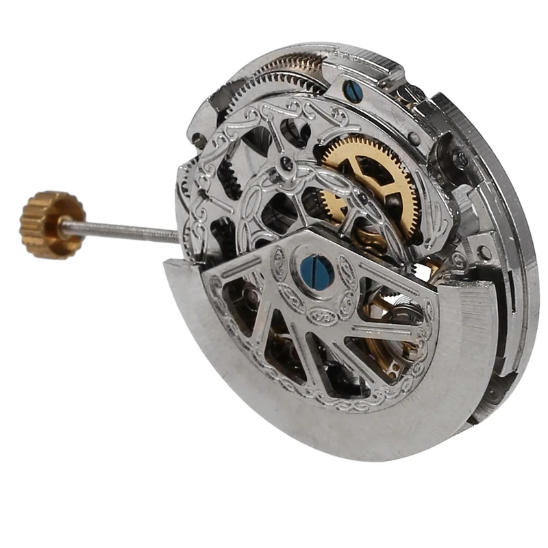 Automatic Mechanical Movement Hollow Out Three-Needle Movement Gold Machine For 8205 Movement Watch Accessories