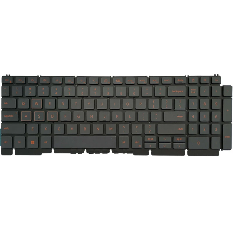 Фото НОВАЯ Клавиатура для ноутбуков DELL G15 5510 5511 5515 5520, американская раскладка, с подсветкой, 0H4XRJ №3