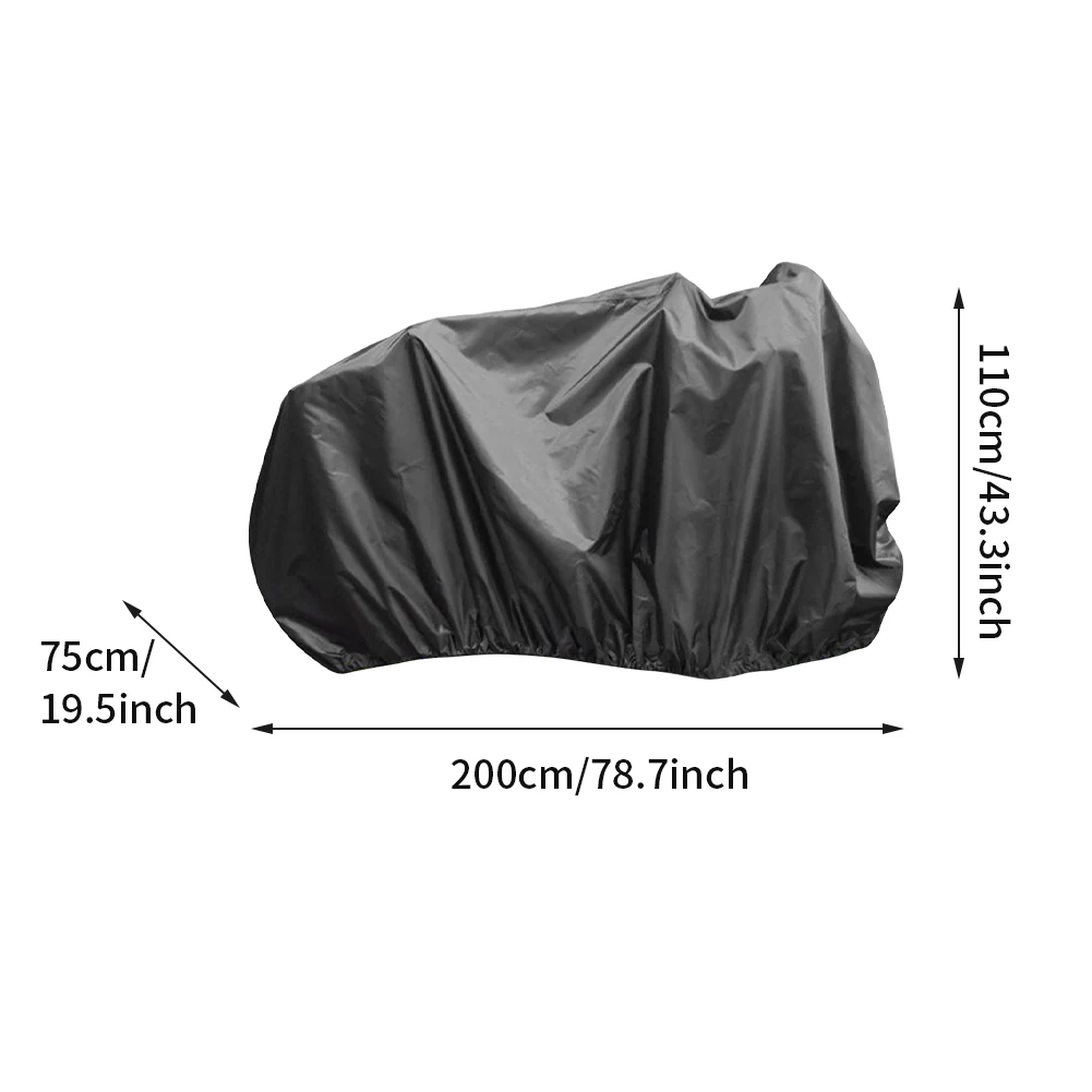 

Чехол для велосипеда, для улицы, для дорожного велосипеда, ветрозащитный, пыленепроницаемый, с сумкой для хранения, большой, черный, легкий, ...