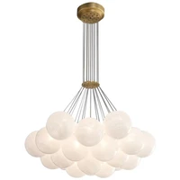 nordic modern planet magic bean chandelier glass ball french luxury lamp cloud moon lamp living dining room main hanging lights