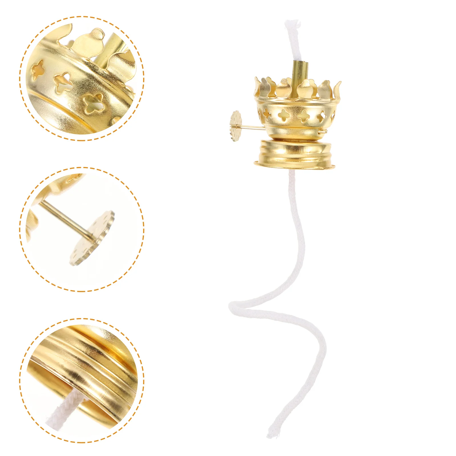 

Kerosene Lamp Holder Candlestick Holders Burner Wick Oil Component Cotton Parts