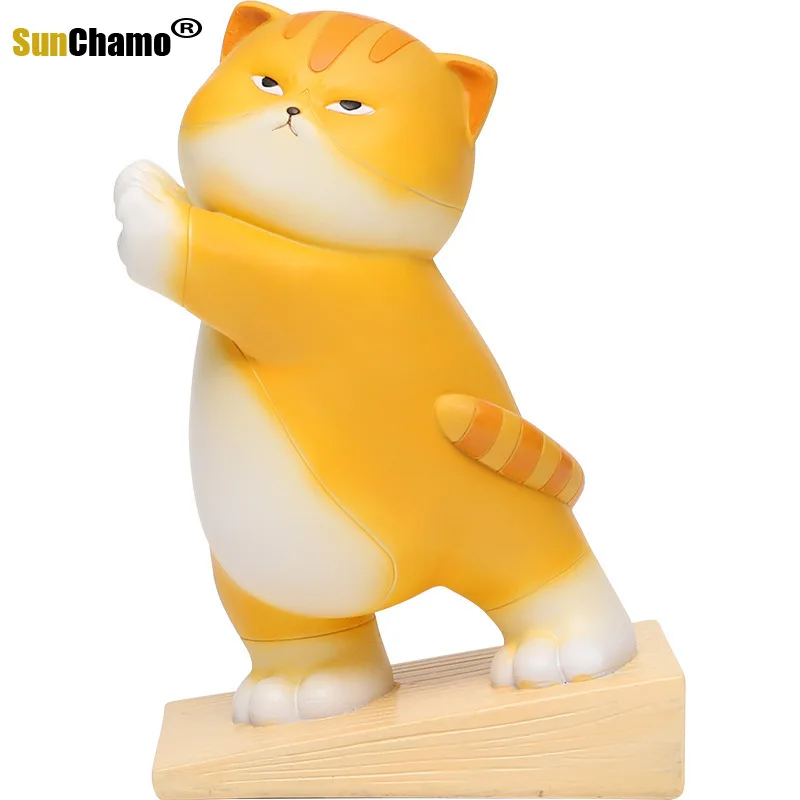 

New Cartoon Cute Cat Door Stopper Safety Wedge Bookends Catcher Block for Home Office Decoration Desk Accessories & Organizer