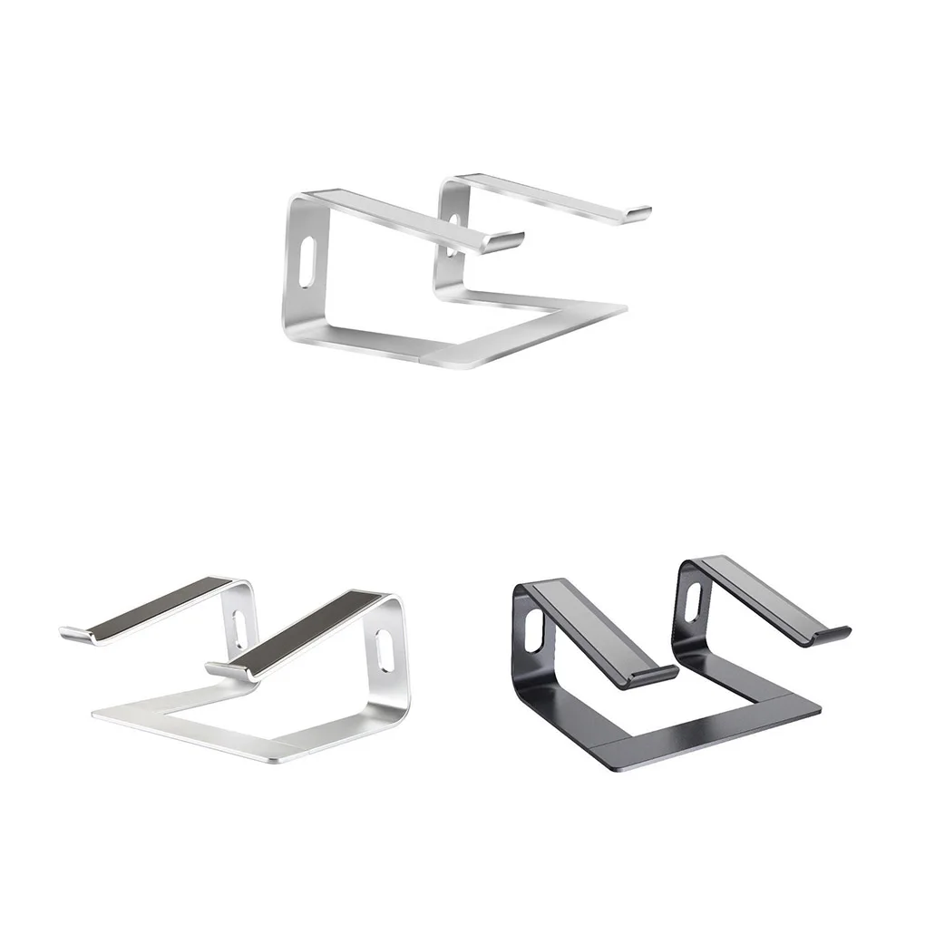 

Tablet Support Heat-Dissipation Aluminum Anti-Skid Storage Rack Adjustable Space-Saving Cooling Bracket Home Travel Gray