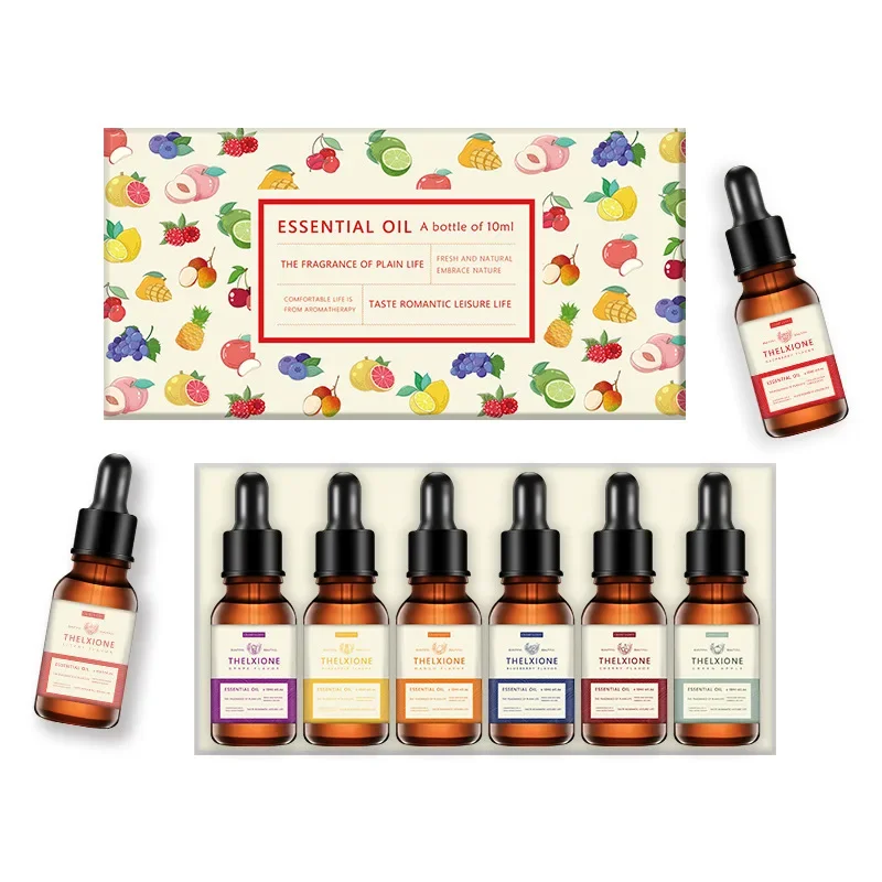 1 Набор/6 бутылочек эфирного масла 10 мл эвкалипт Цитронелла Лаванда Роза Гвоздика