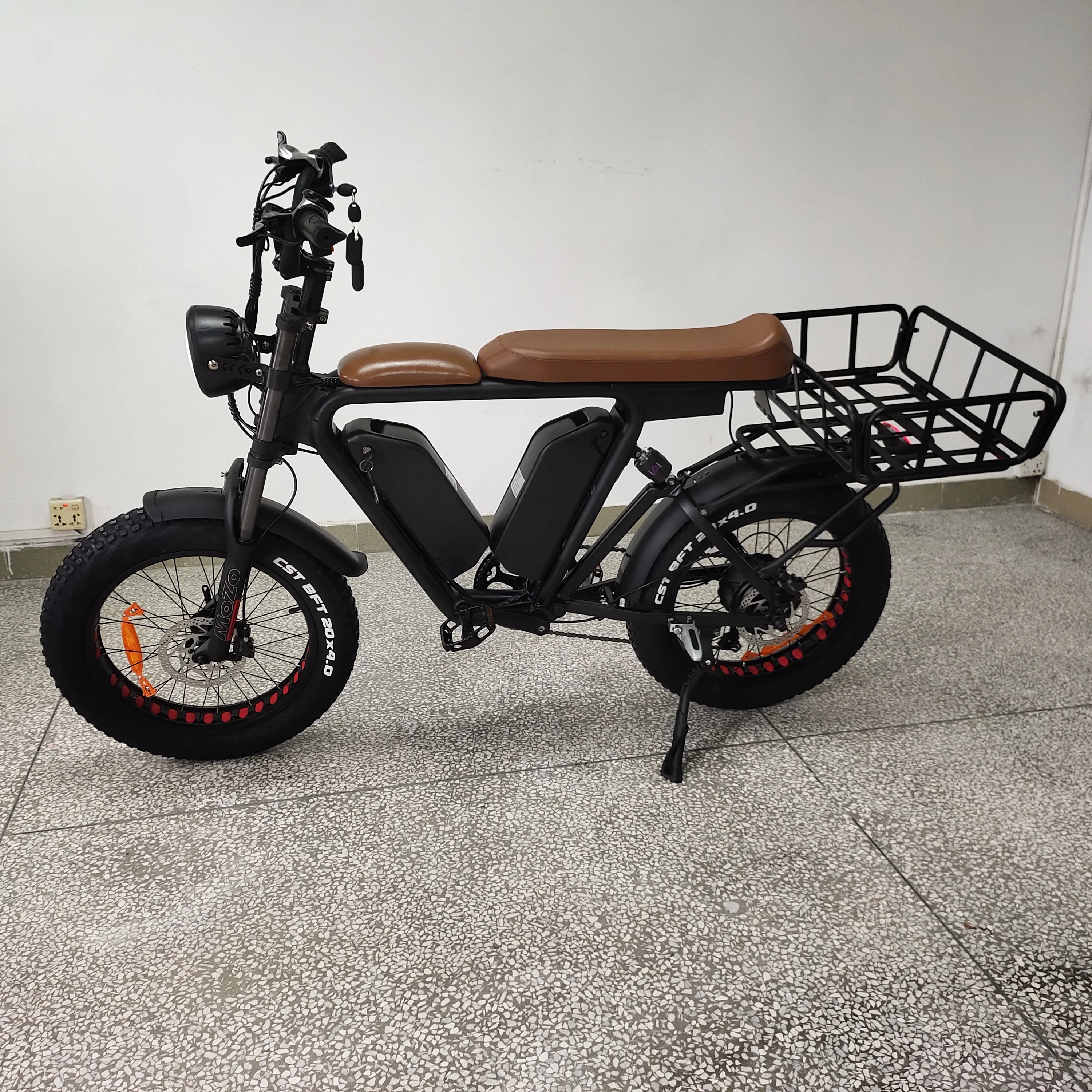 

Food&Pizza Delivery 52V 1000w 44ah High Speed Ebike Electric E-Bike 20inch Bicycle Fat Tire Snow Bike Road Cargo