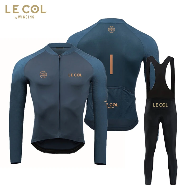 

LE COL By WIGGINS Autumn Cycling Jersey Set Bicycle Sportwear Suit MTB Uniform Ropa Ciclismo Road Bike Clothing Long Bib Pants