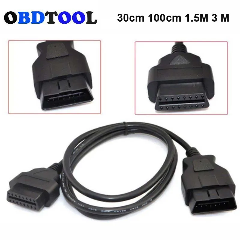 

Кабель-удлинитель OBD2 16-контактный, 30/100/1,5/3 м, штекер-гнездо