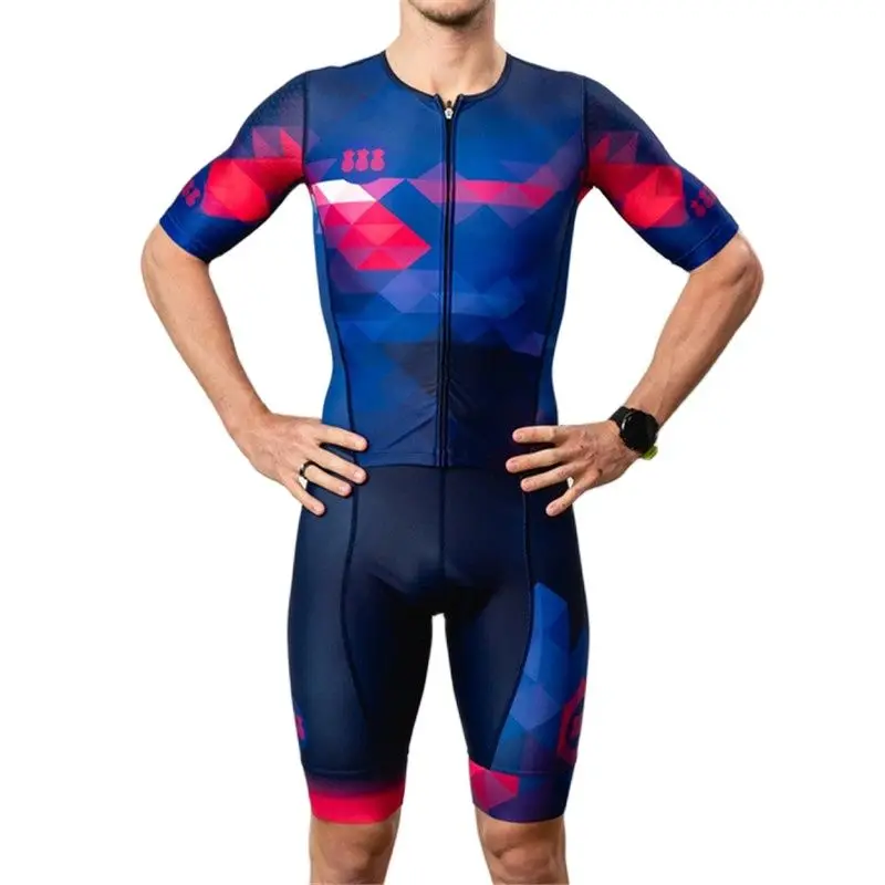 

2022 Tres Pinas New Men Cycling Skinsuit Summer Triathlon Overall Bike Stripe Bodysuit Ropa Ciclismo Outdoor Bicycle Equipment