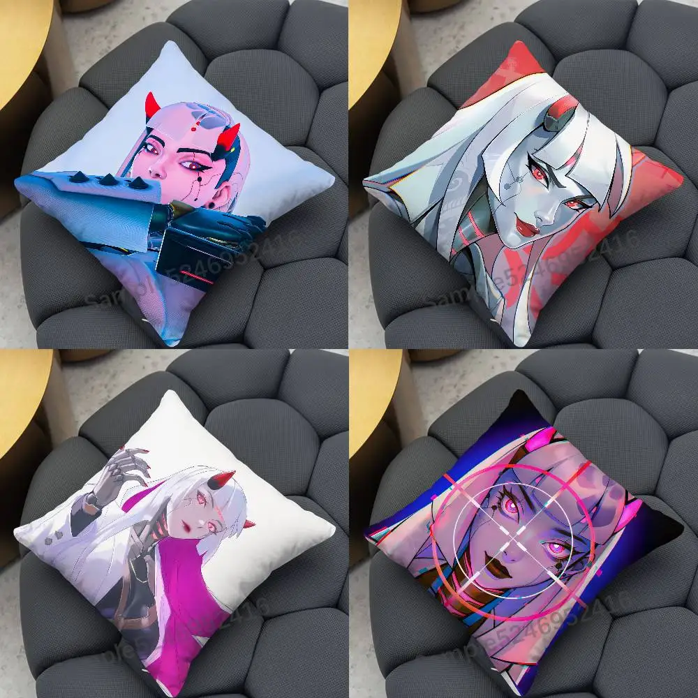 Фото Чехол для подушки S-Shion O-Overwatch, квадратный, для декоративных подушек, для кровати, дивана, классический стиль, можно стирать в машине, всесезонный. №1