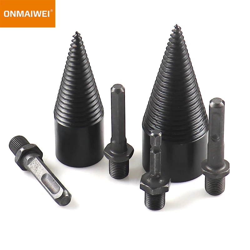 

32/42mm Wood Drill Bit Twist Firewood Splitting Drill Bit Wood Splitter Screw Cones Bit Square Round Hexagonal For Hammer Drill