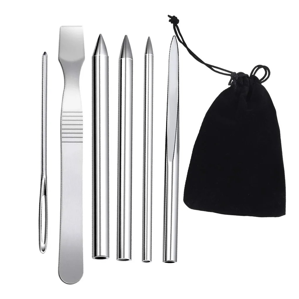 

4pcs Paracord Stitching Set Stainless Steel Bracelet Leather DIY Weaving Paracord Lacing Needle Smoothing Tool