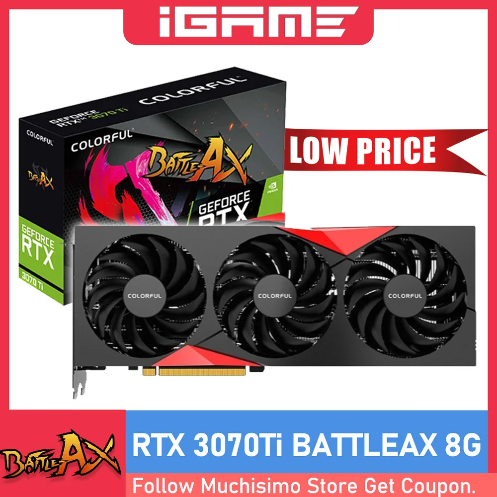 

Цветная видеокарта GeForce RTX 3070 Ti 8G GDDR6X 8 Гб 4,0 бит PCI Express 3070 16X DisplayPort RTX Ti видеокарта GDDR6X