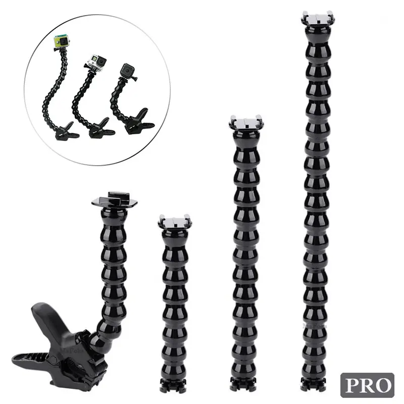 

Гибкий зажим для монопода GoPro Hero 9, 8, 7, 6, 5, 4, аксессуары для экшн-камеры GoPro