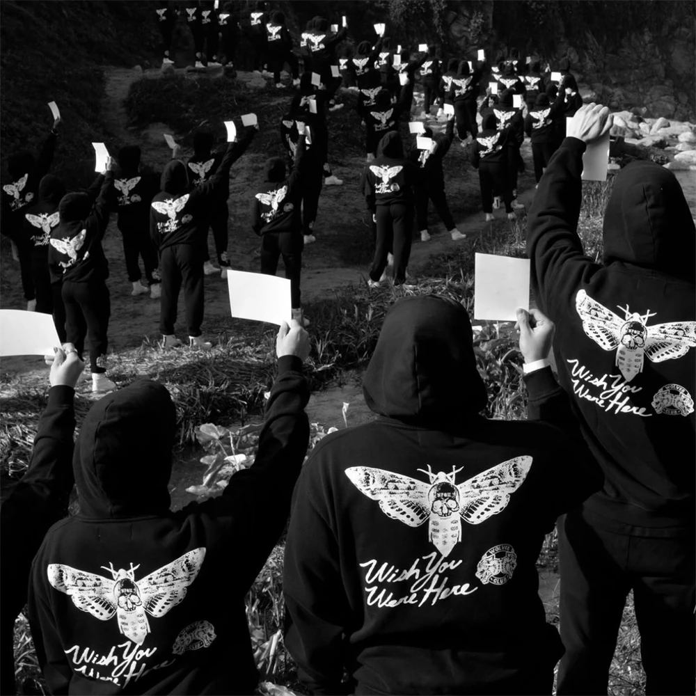 DEATH MOTH Wish You Were Here Памятная футболка унисекс Хлопковые повседневные рубашки в