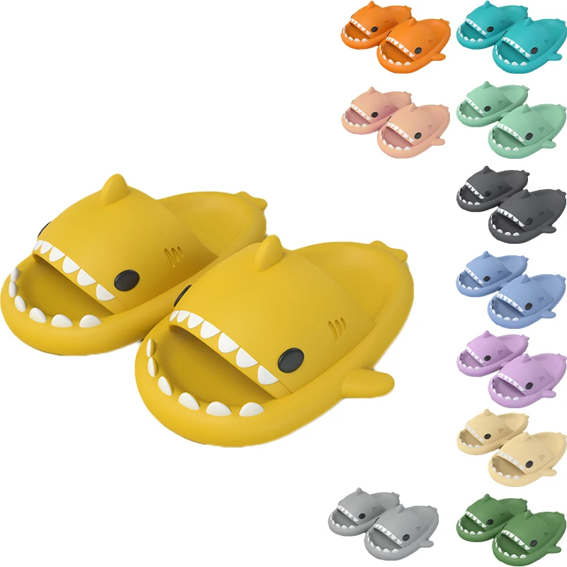 

Лидер продаж Amazon, женские слайды в виде акул, облаков, женские сандалии для взрослых