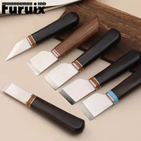 leather cutting knife sharping skiving tool with wooden handle diy tool safety leather cutting knife