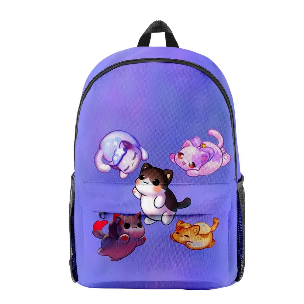 

Harajuku Kawaii Aphmau As A Cat 3D Print School Bags Youthful Notebook Backpacks Oxford Waterproof Boys/Girls Travel Bags
