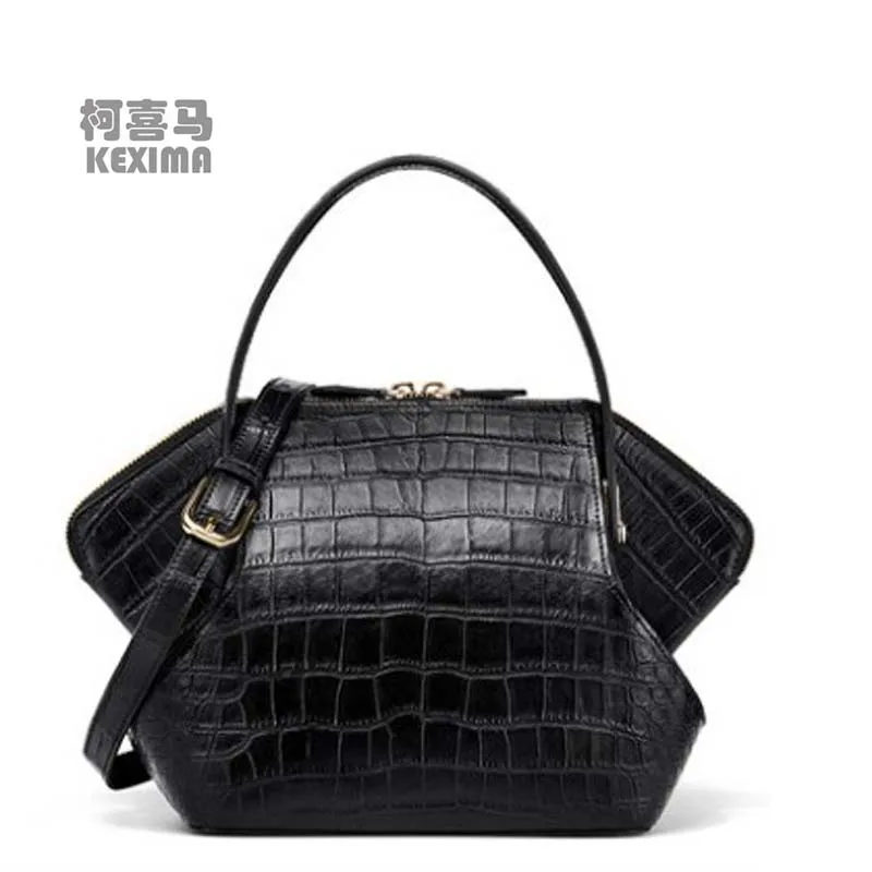 

KEXIMA gete new Crocodile skin women bag ladies genuine leather single shoulder bag crocodile skin bag for ladies casual bag