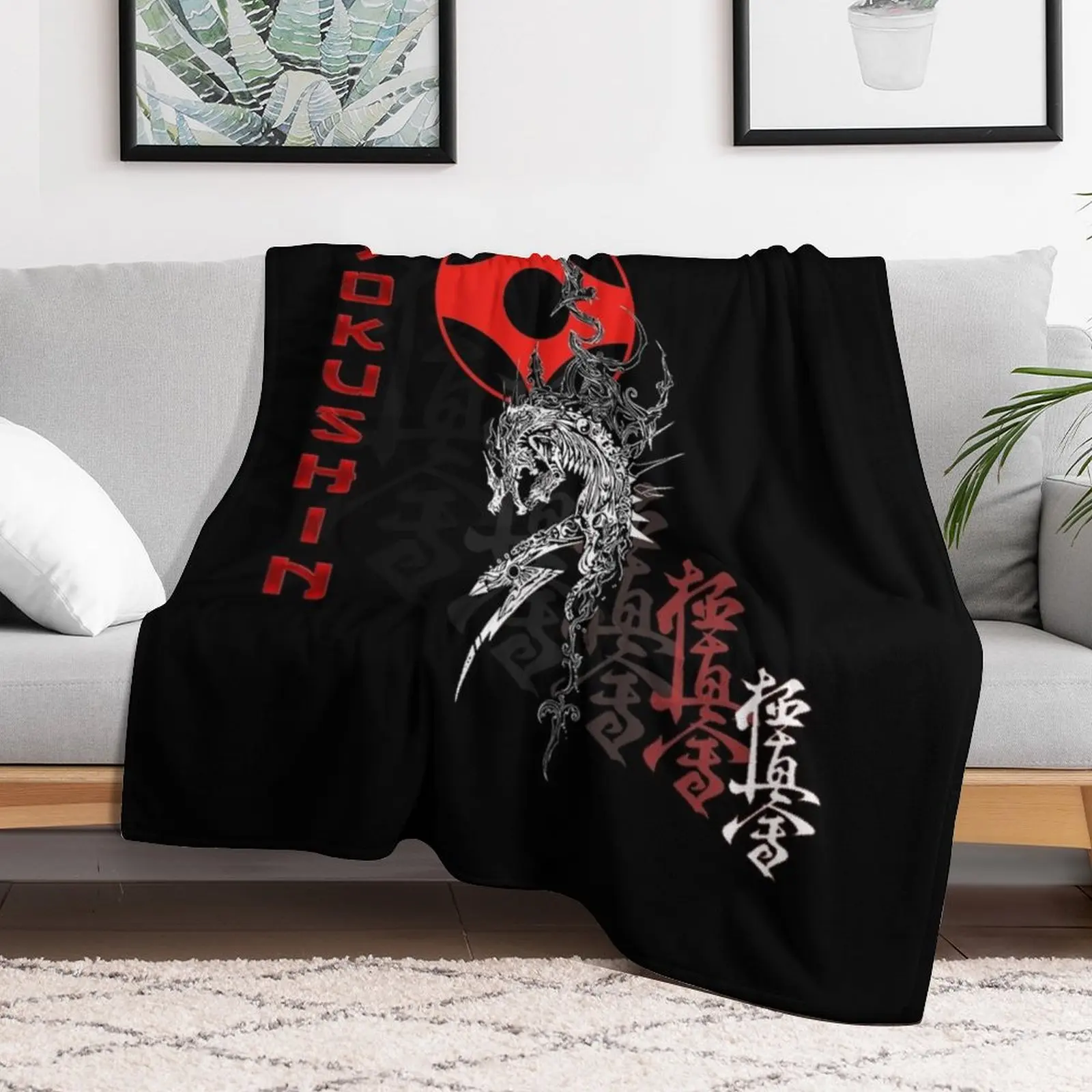 Kyokushin Karate Sensei искусство-Боевые искусства дизайн плед одеяло теплое для зимы