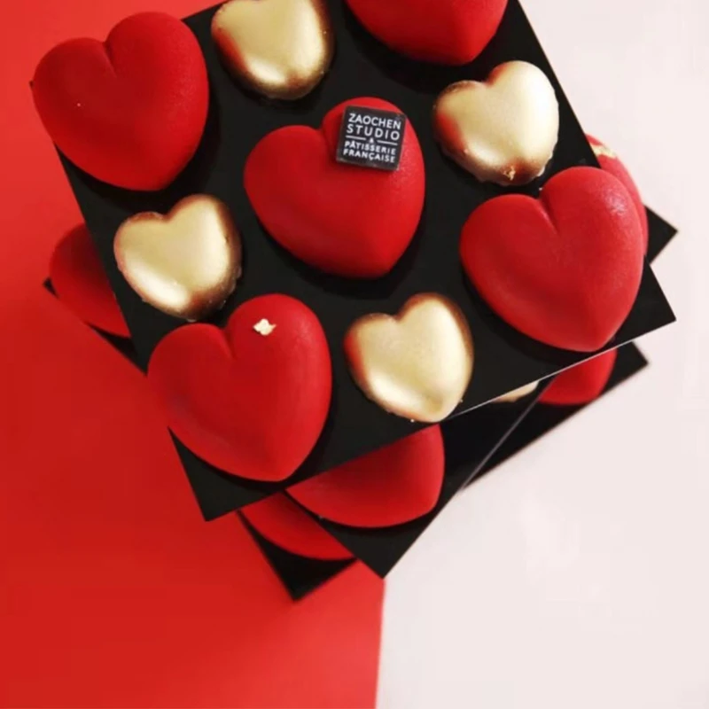 

Силиконовая форма для торта в форме сердца, 8 цветов