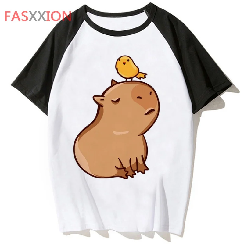 capybara t shirt tee men harajuku clothing funny streetwear male hip for t-shirt top hop tshirt