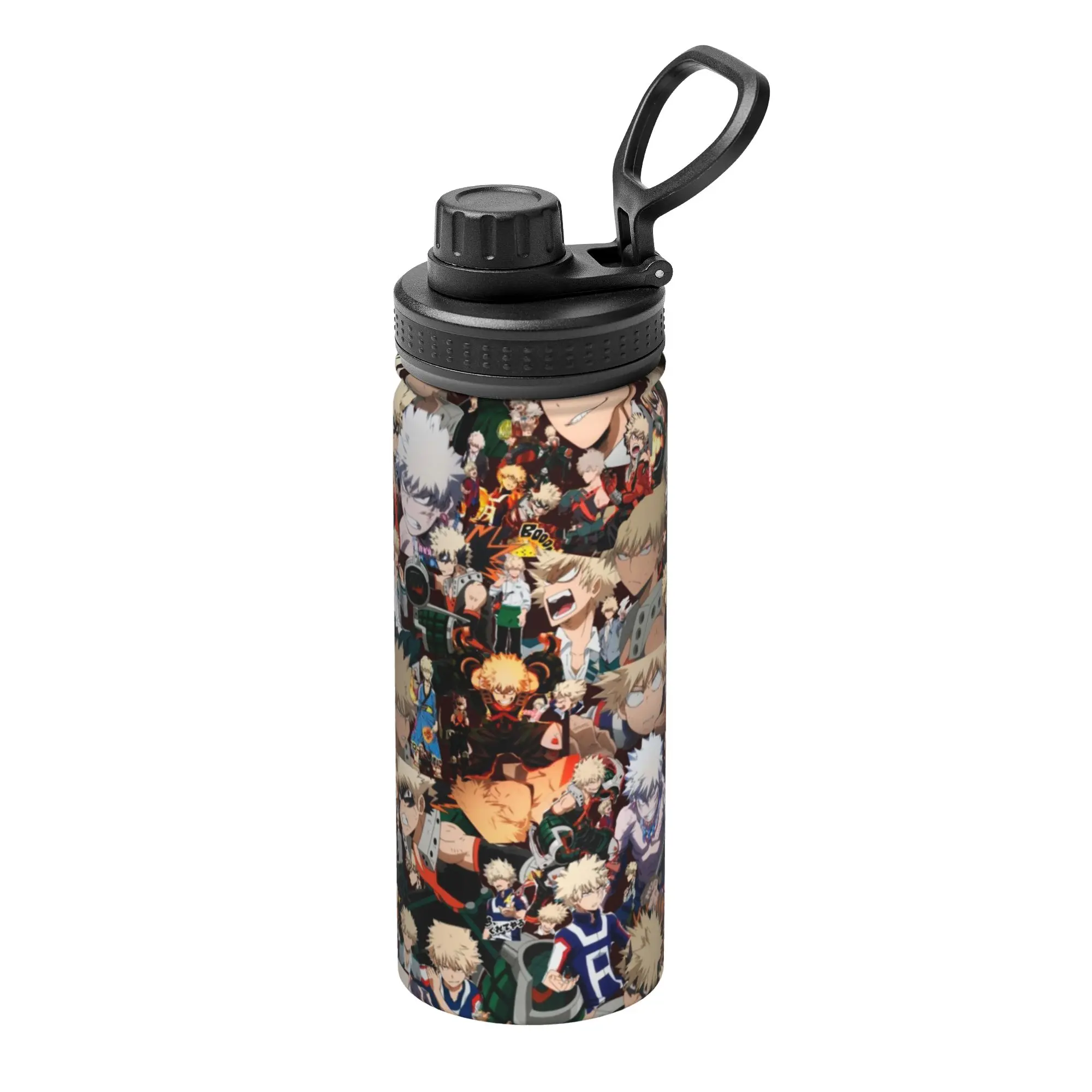 Фото Термос-кружка Bakugou Katsuki My Hero Academia, 18 унций, из нержавеющей стали, с двойными стенками, для кофе и воды №1