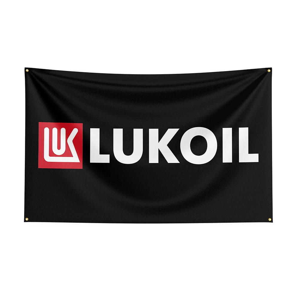 

3x5 масляный флаг Lukoil из полиэстера, печатный масляный баннер для декора