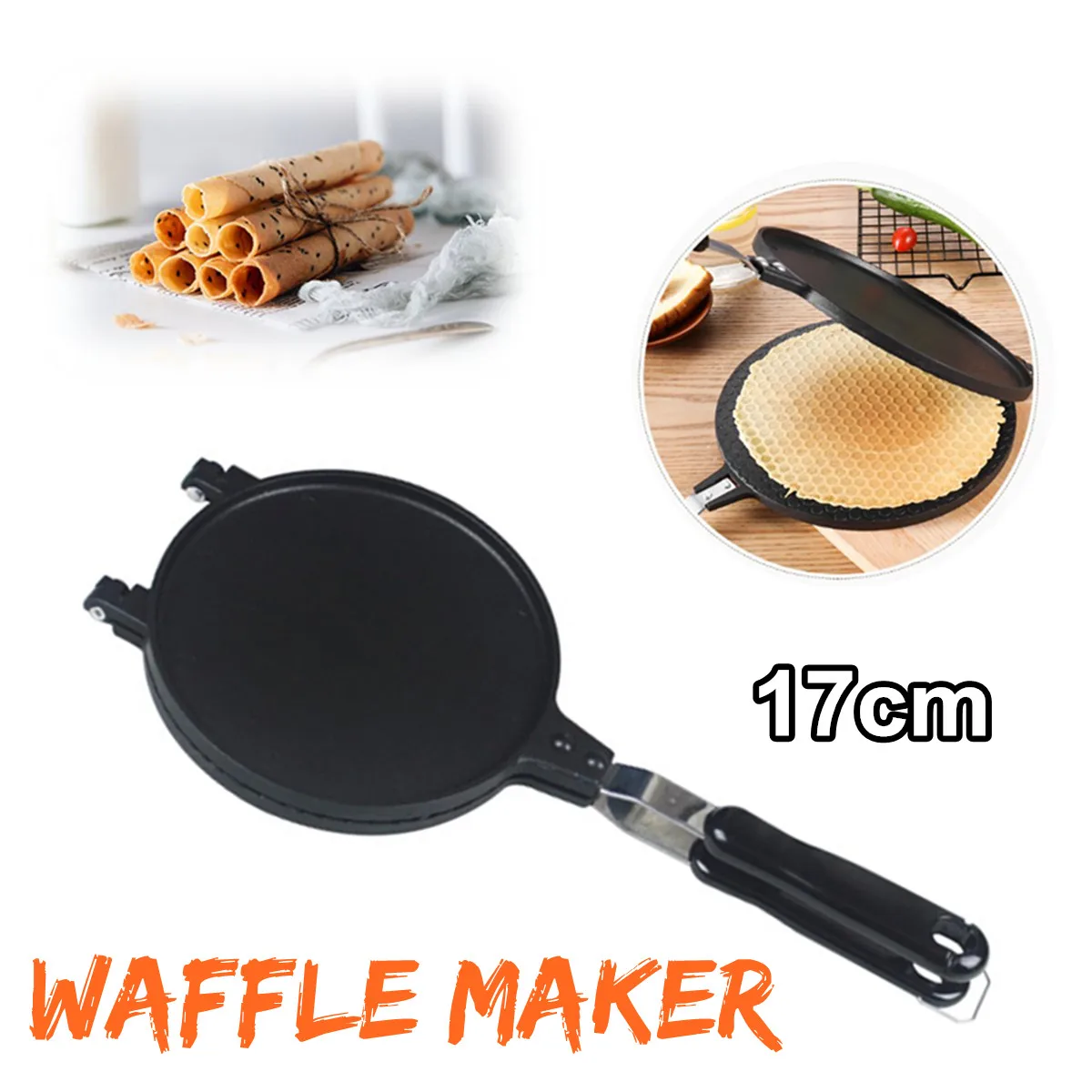 

Non-stick Household Waffle Baking Machine Kitchen Waffle Maker Pan Mould Pressing Plate Waffle Iron Baking Tool