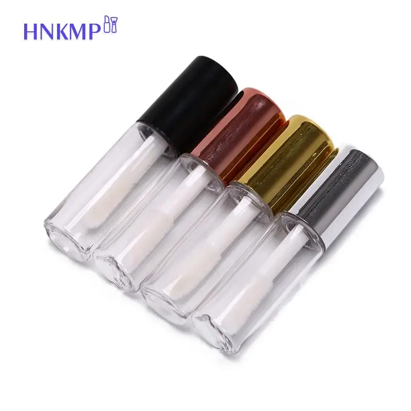 

10 Pieces Empty Plastic Lip Balm Tube Lipstick Mini Sample Cosmetic Container With Cap Transparent PE Lip Gloss Tubes 4.3x 1cm