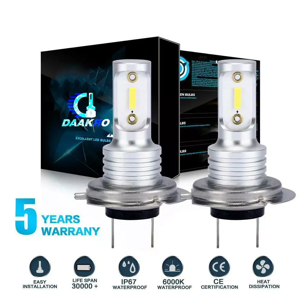 

H7 LED Headlight Bulbs Conversion Kit Hi/Lo Beam 8000LM 6000K Super Bright Interior Design Car Auto Accessories
