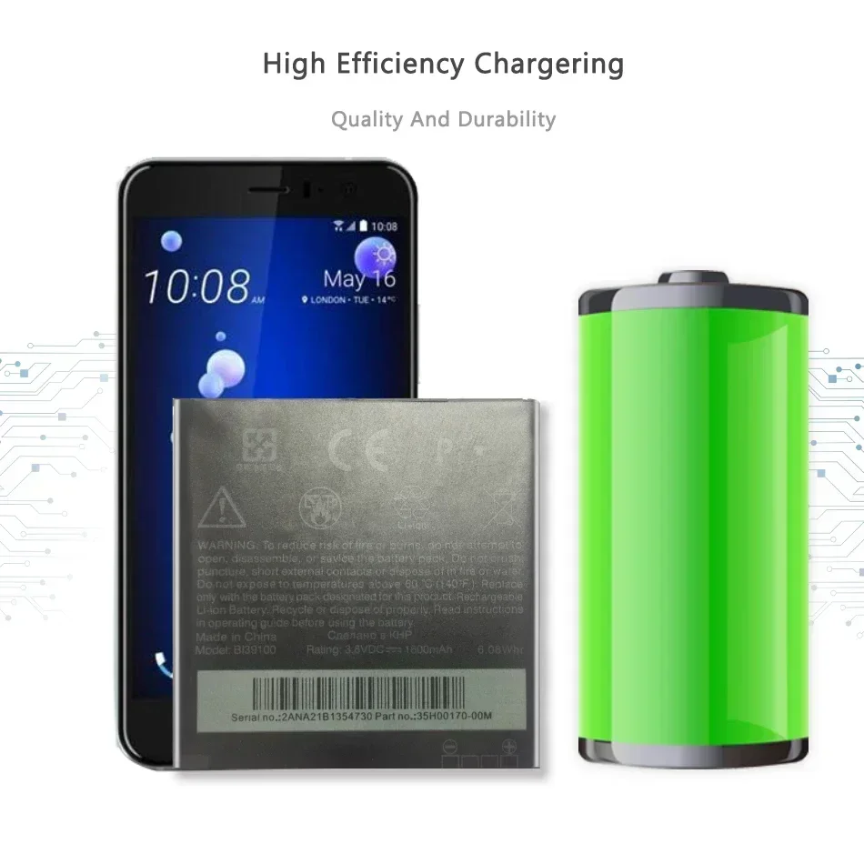 BI39100 Аккумулятор для HTC G21 Sensation XL X315 X315E G20 Rhyme S510b X315b PI39110 Runnymede Titan I 1600 мАч