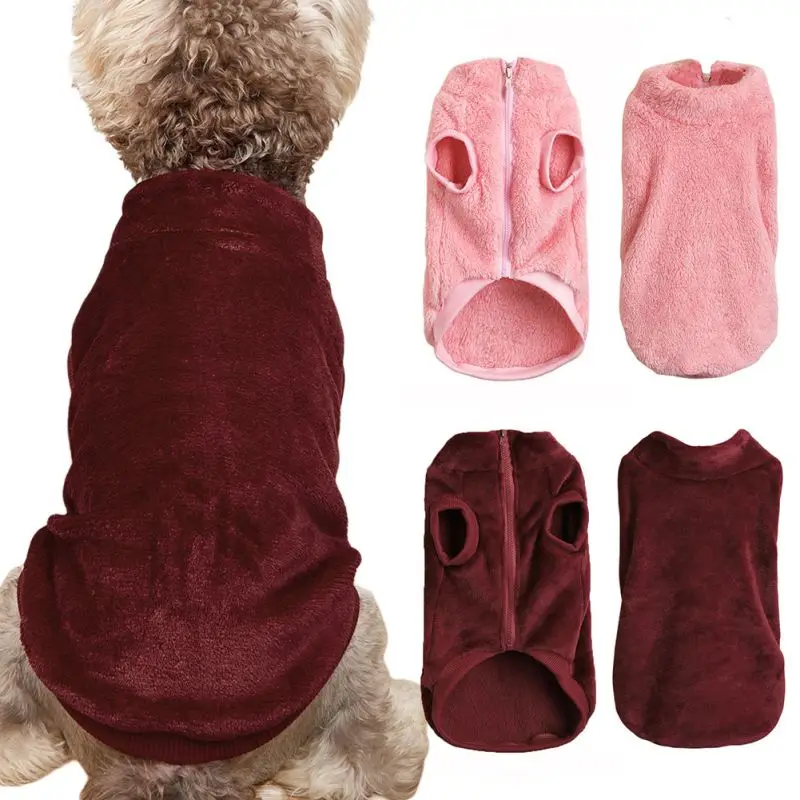 

Pet Dog Sweater Warm Dog Pajamas Fleece Clothes Comfortable for Small Medium Dog Cats