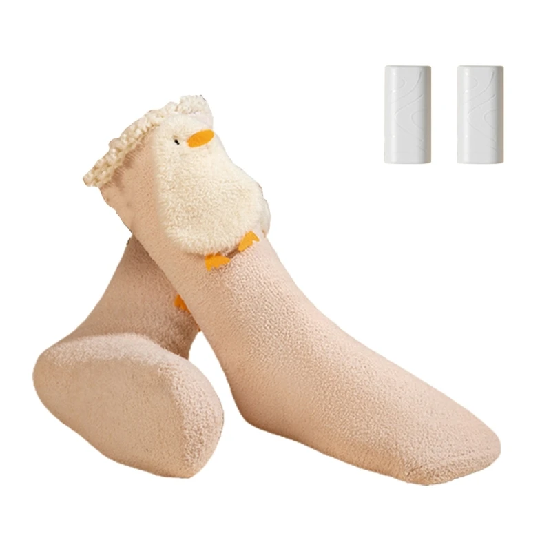 

Winter Electric Heated Socks Washable Thermal Cotton Heated Socks Cute Foot Warmer Socks for Chronically Cold Feet